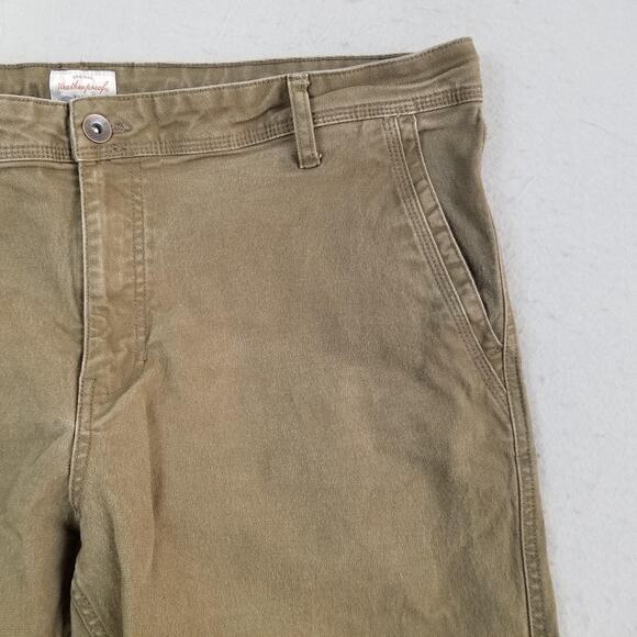 Weatherproof Vintage Pants Mens 40x30 Brown Relaxed Fit Utility Work Zip Pocket - Picture 4 of 13